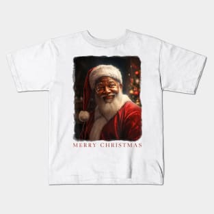 Realistic Santa Claus Christmas Party Costume Kids T-Shirt